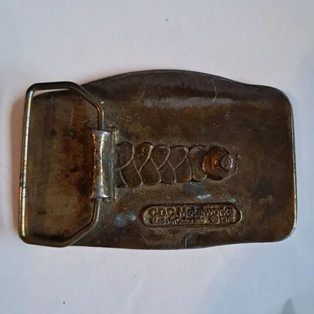 Vintage Bicentennial Bald Eagle Belt Buckle CDC Metalworks 1975‎
